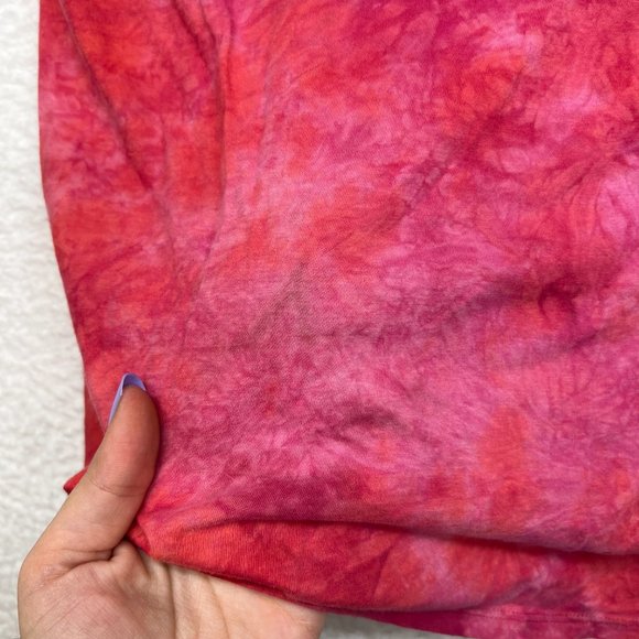 Nation LTD | Pink Tie Dyed 100% Cotton Tank Size One Size - Picture 9 of 10